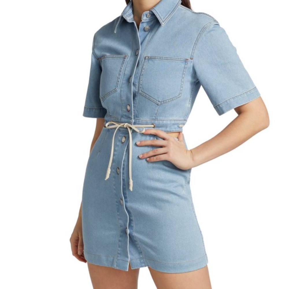 Nanushka Light Blue Denim Dress